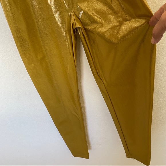 NWT Vintage Anne Klein Metallic Gold Bodysuit - Picture 2 of 8